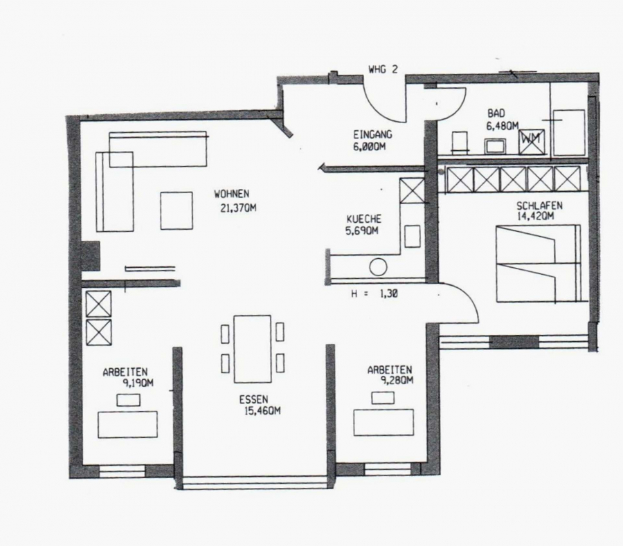 Grundriss Whg. 3