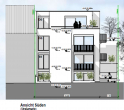 Panung Neubau Ansicht Süden - Charmante Doppelhaushälfte mit Planung und Baugenehmigung