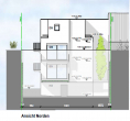 Panung Neubau Ansicht Norden - Charmante Doppelhaushälfte mit Planung und Baugenehmigung